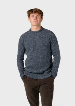Klitmoller Collective Recycelte Wolle-Aage knit - Grey melange Greymelange