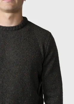 Klitmoller Collective Strick-Aage knit - Olive Greymelange