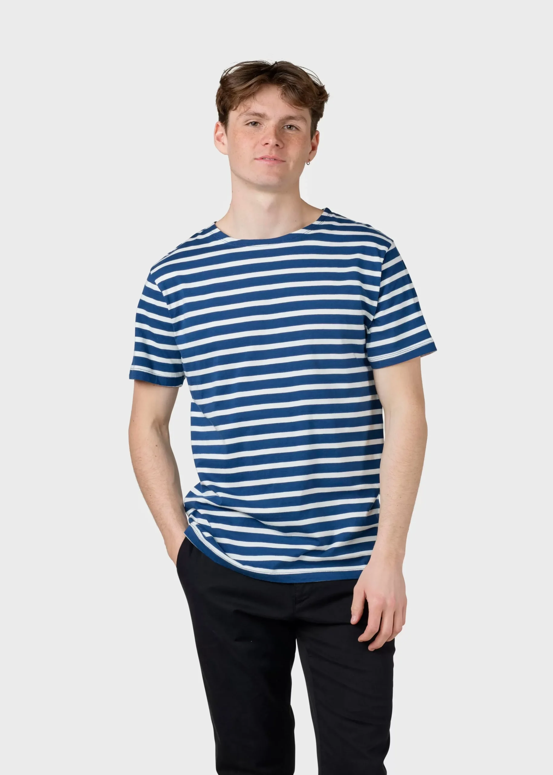 Klitmoller Collective T-shirts-Albert tee - Ocean/cream