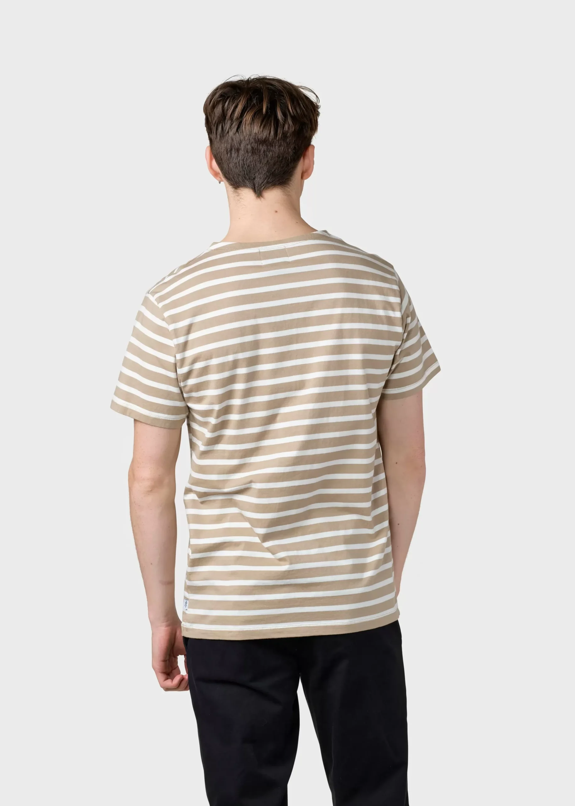 Klitmoller Collective T-shirts-Albert tee - Sand/cream Ocean/cream