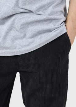 Klitmoller Collective Hosen-Allan cord pants - Black Navy