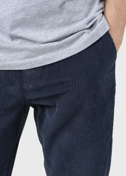 Klitmoller Collective Hosen-Allan cord pants - Navy