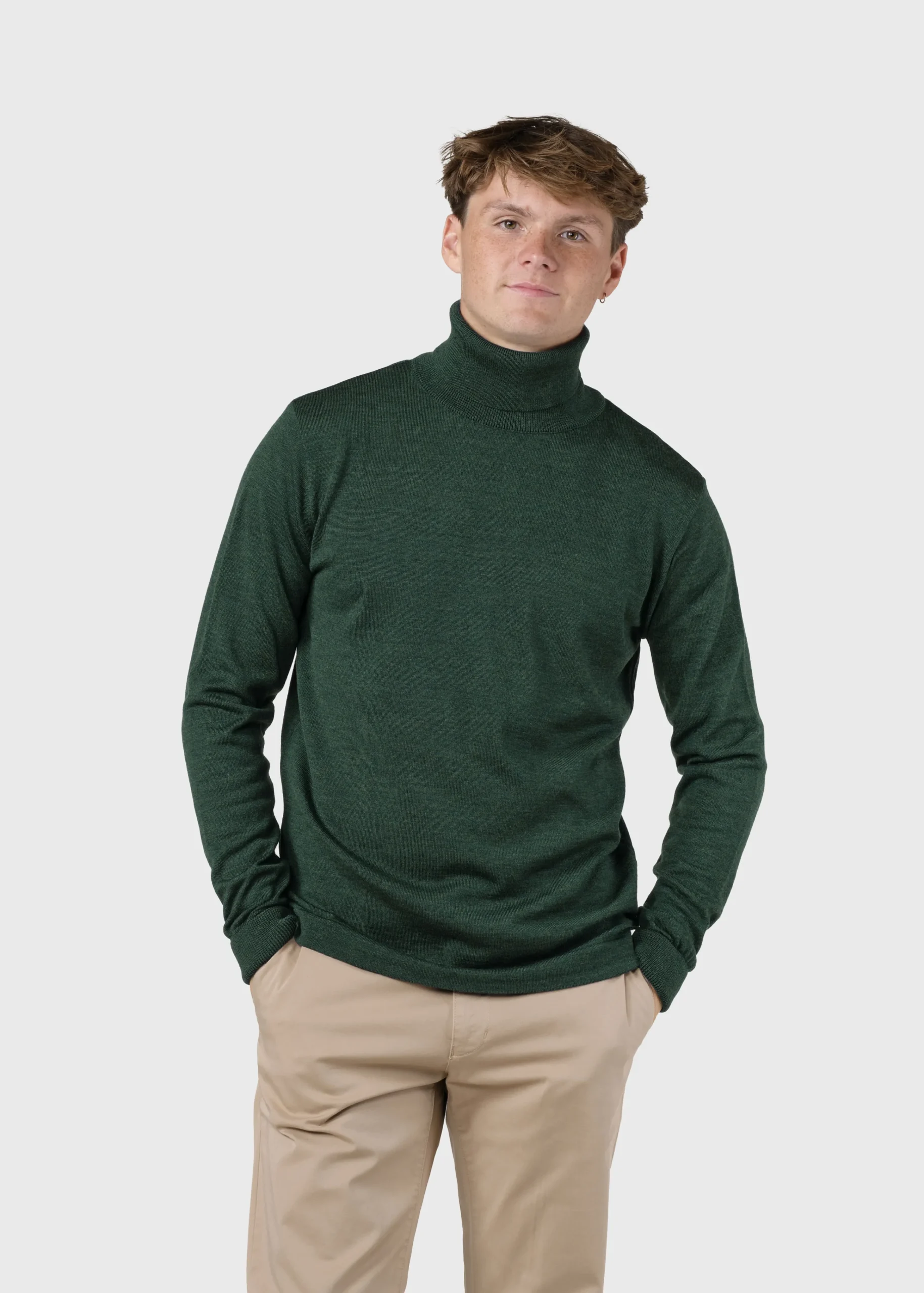 Klitmoller Collective Strick-Anders knit - Moss Green Navy