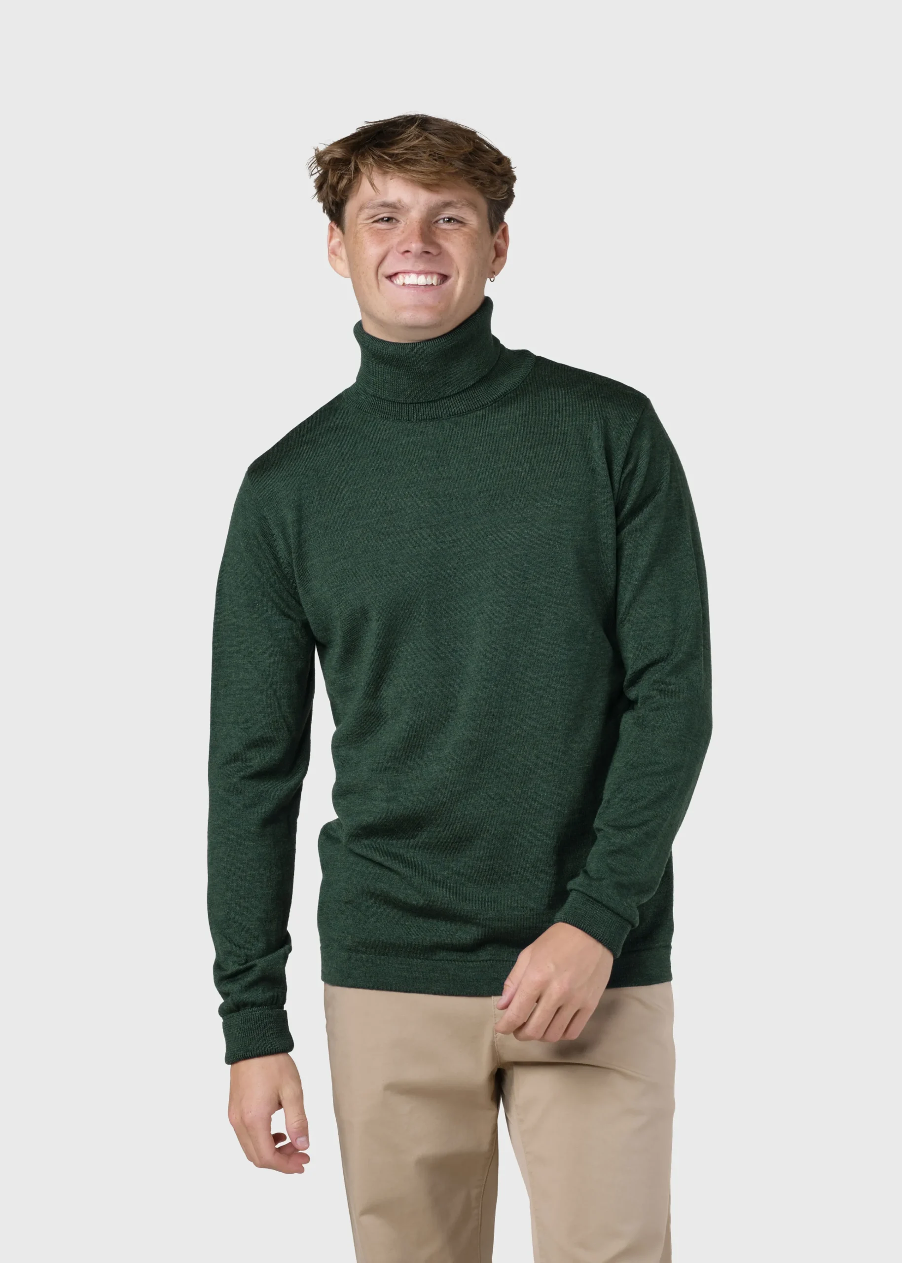 Klitmoller Collective Strick-Anders knit - Moss Green Navy