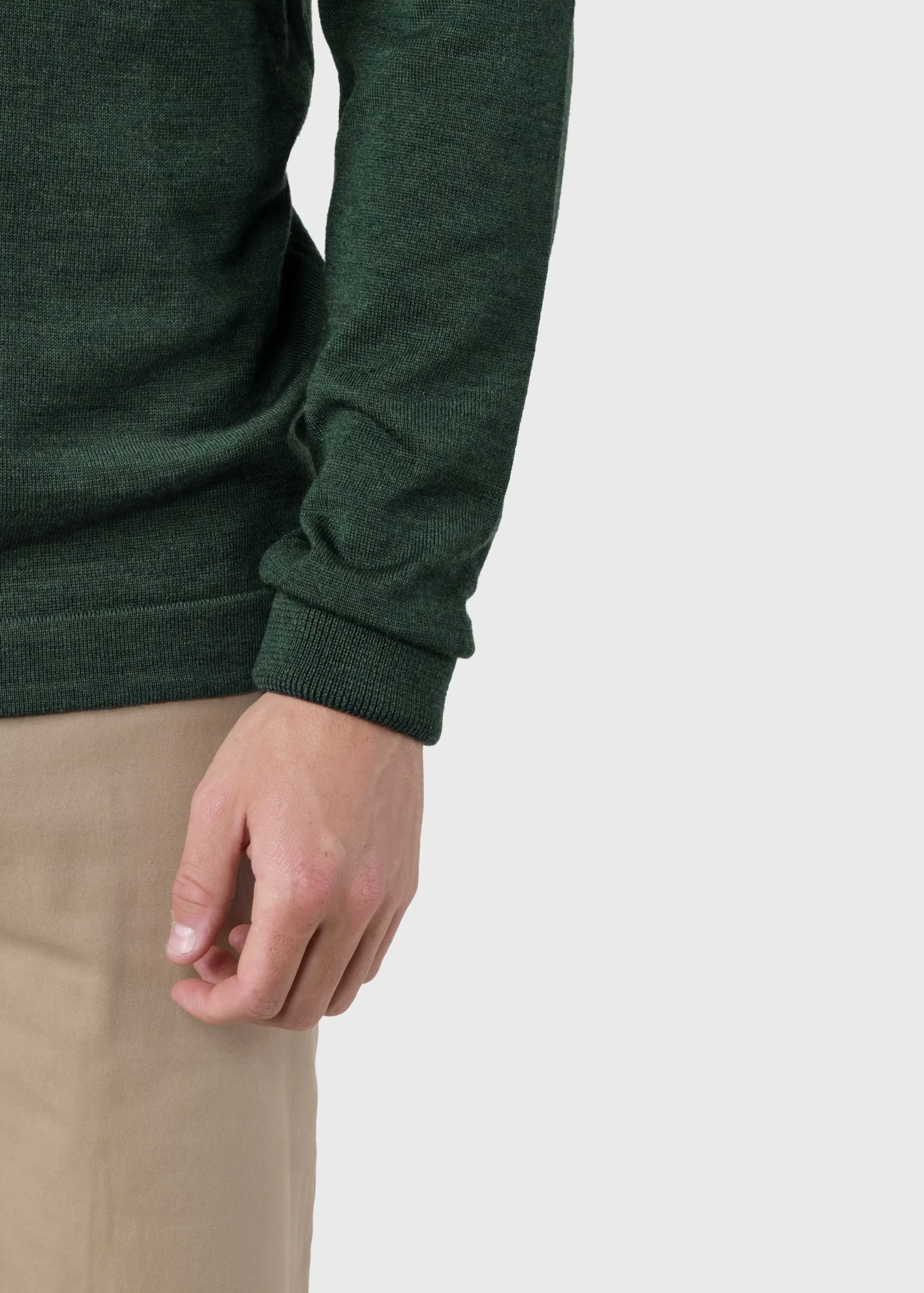 Klitmoller Collective Strick-Anders knit - Moss Green Navy