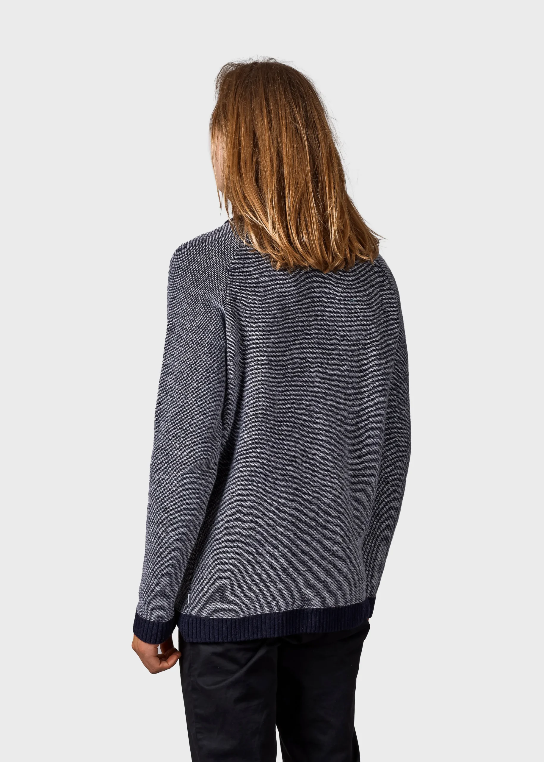 Klitmoller Collective Gebürstete Merinowolle-Arthur knit - Navy/cream