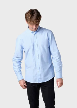 Klitmoller Collective Hemden-Basic shirt - Blue melange Navy