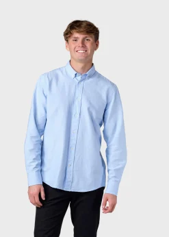 Klitmoller Collective Hemden-Basic shirt - Blue melange Navy