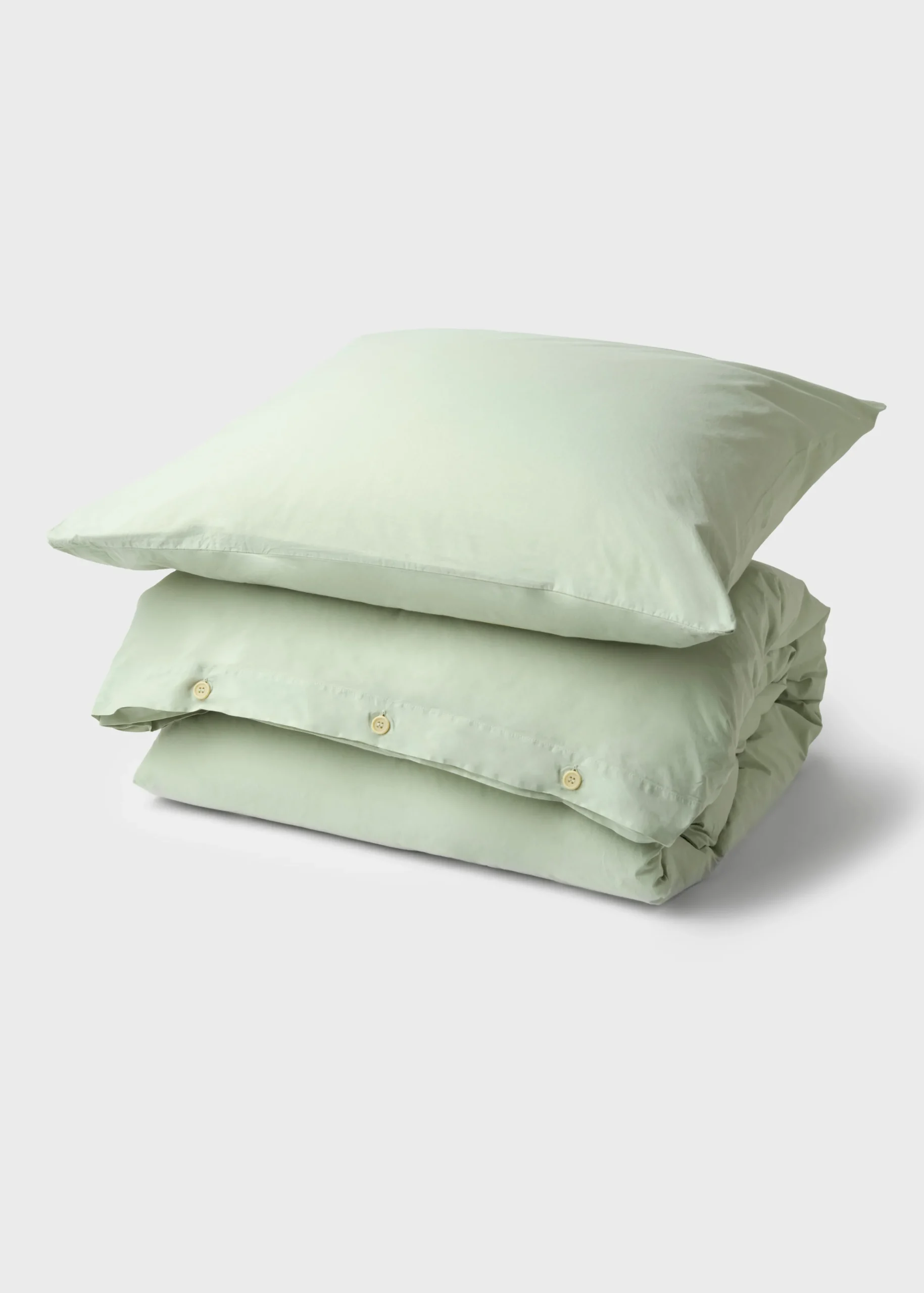 Klitmoller Collective Bettwäsche-Bed set - Plain - 140 x 200 + 80 x 80 - Sage Pastelgrey