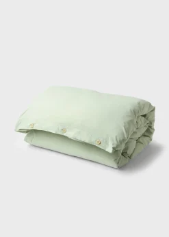 Klitmoller Collective Bettwäsche-Bed set - Plain - 140 x 200 + 80 x 80 - Sage Pastelgrey