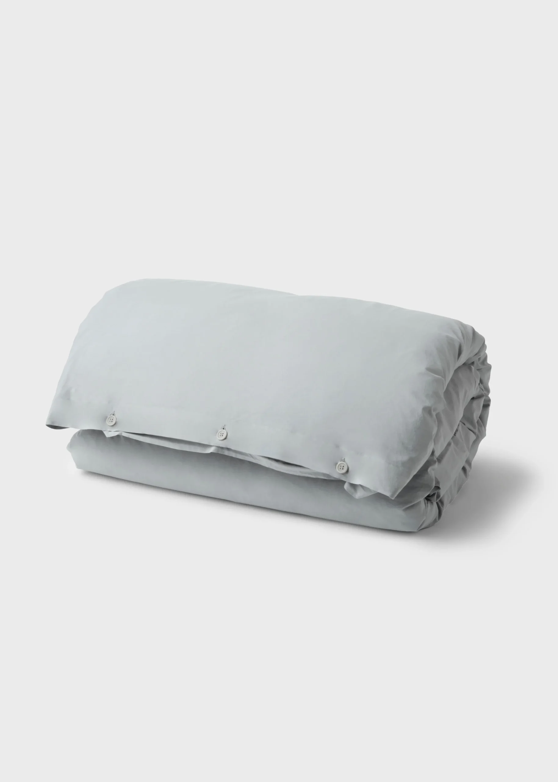 Klitmoller Collective Bettwäsche 140x220 / 80x80-Bed set - Plain - 140 x 220 + 80 x 80 - Pastel grey Pastelgrey