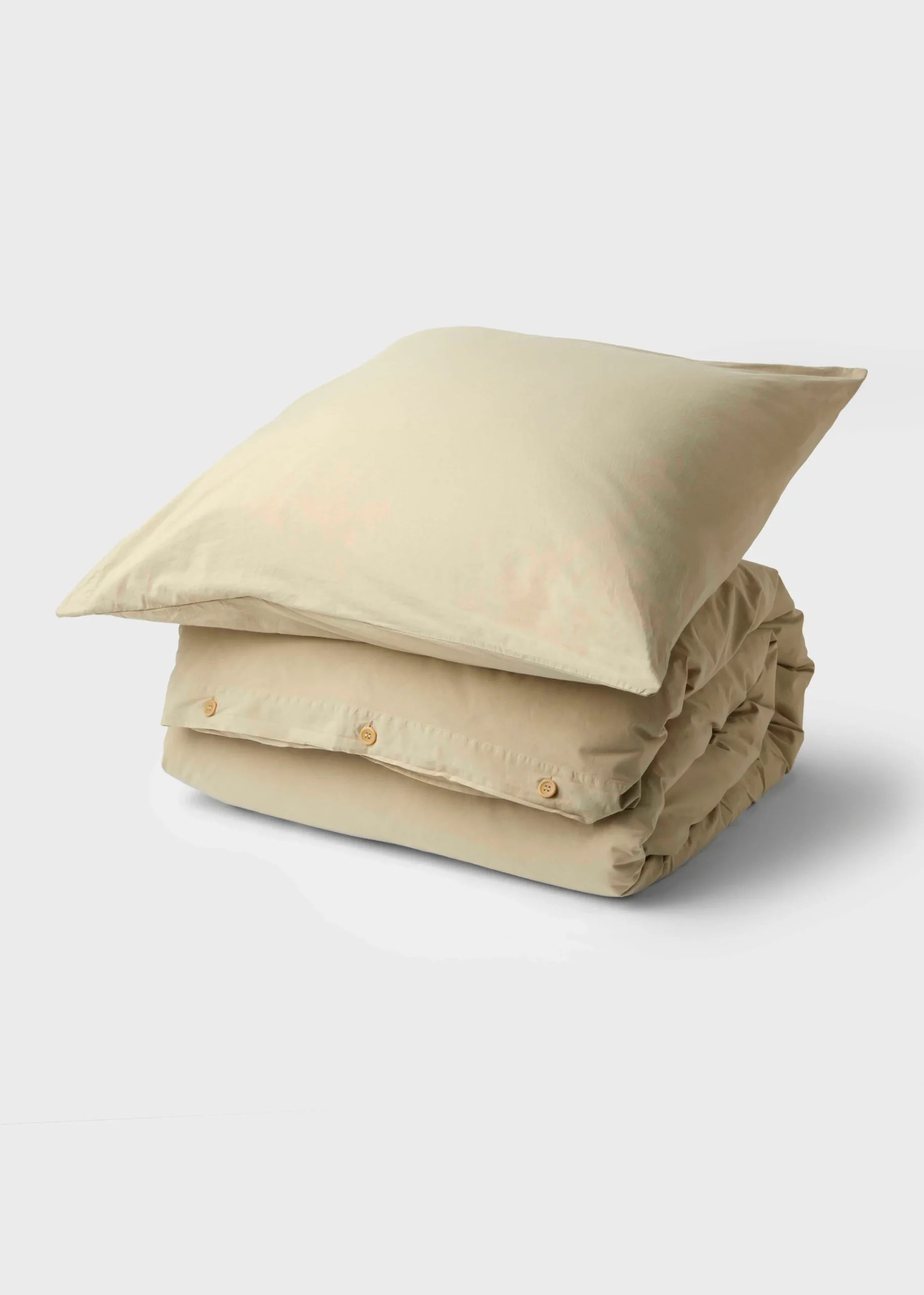 Klitmoller Collective Bettwäsche-Bed set - Plain - 140 x 200 + 60 x 70 - Sand White