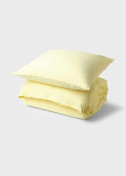 Klitmoller Collective Bettwäsche-Bed set - Plain - 140 x 220 + 60 x 70 - Lemon sorbet White