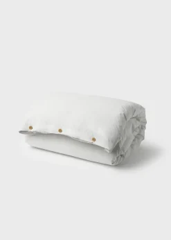 Klitmoller Collective Bettwäsche-Bed set - Plain - 140 x 220 + 80 x 80 - White Pastelgrey