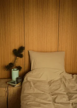 Klitmoller Collective Bettwäsche-Bed set - Plain - 140 x 200 + 80 x 80 - Sand Pastelgrey
