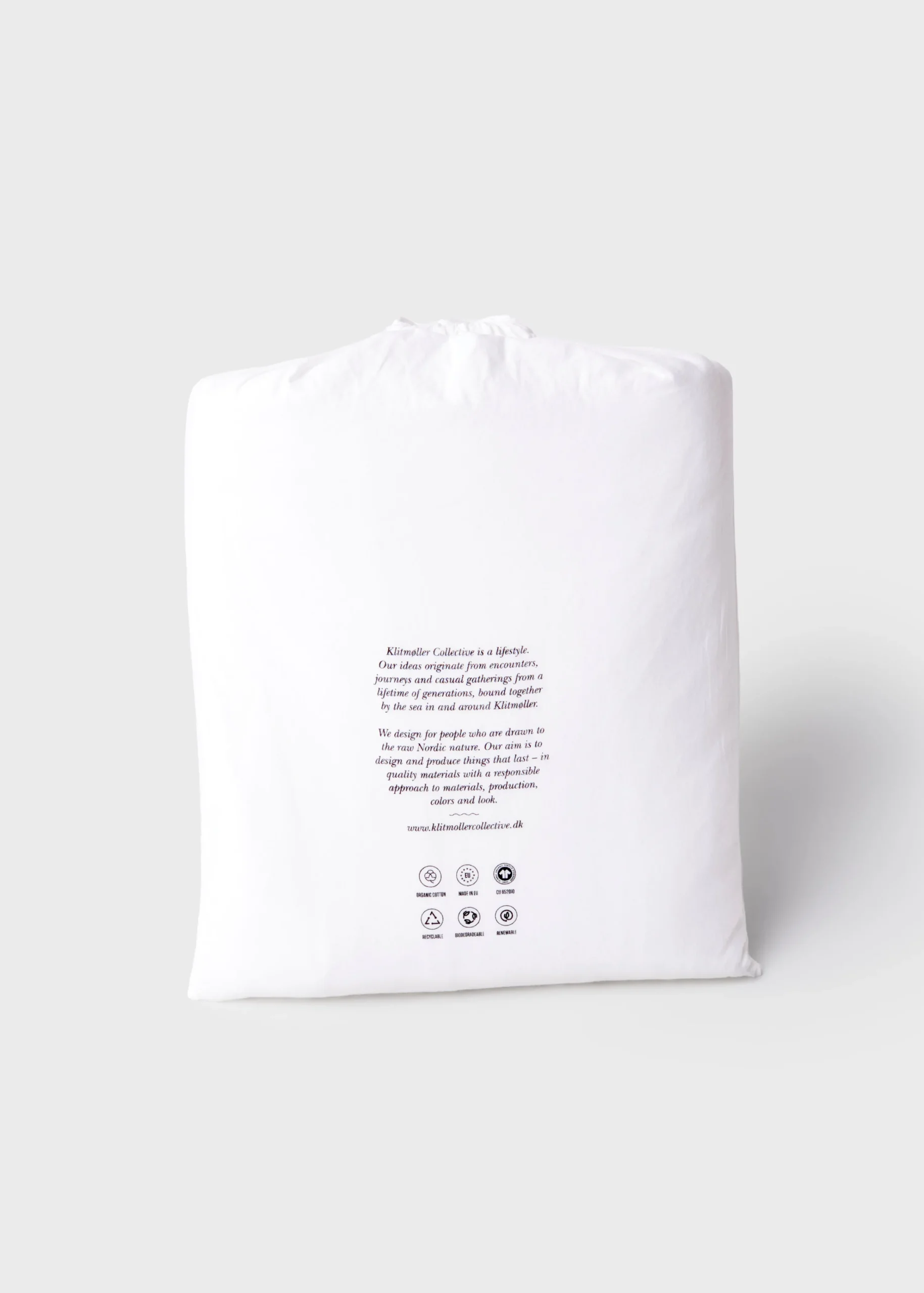 Klitmoller Collective Bettwäsche-Bed set - Plain - 140 x 220 + 60 x 70 - Sand White