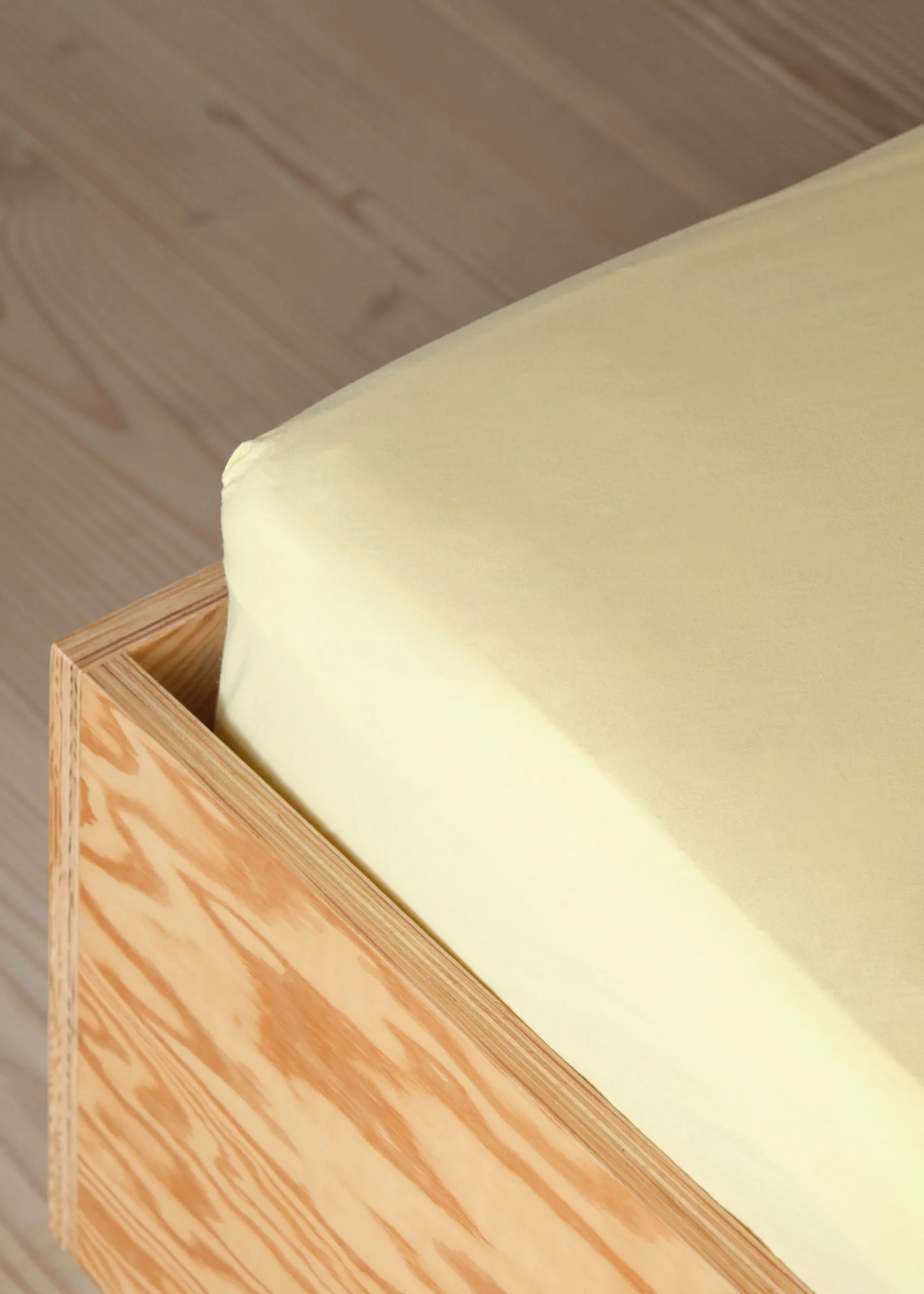 Klitmoller Collective Bettwäsche-Bed sheet 90 x 200 x 30 - Lemon sorbet White