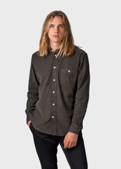 Klitmoller Collective Hemden-Benjamin corduroy shirt - Olive