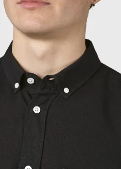 Klitmoller Collective Hemden-Benjamin linen shirt - Black Bluemelange