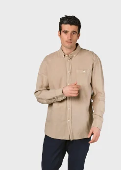 Klitmoller Collective Hemden-Benjamin linen shirt - Sand Bluemelange