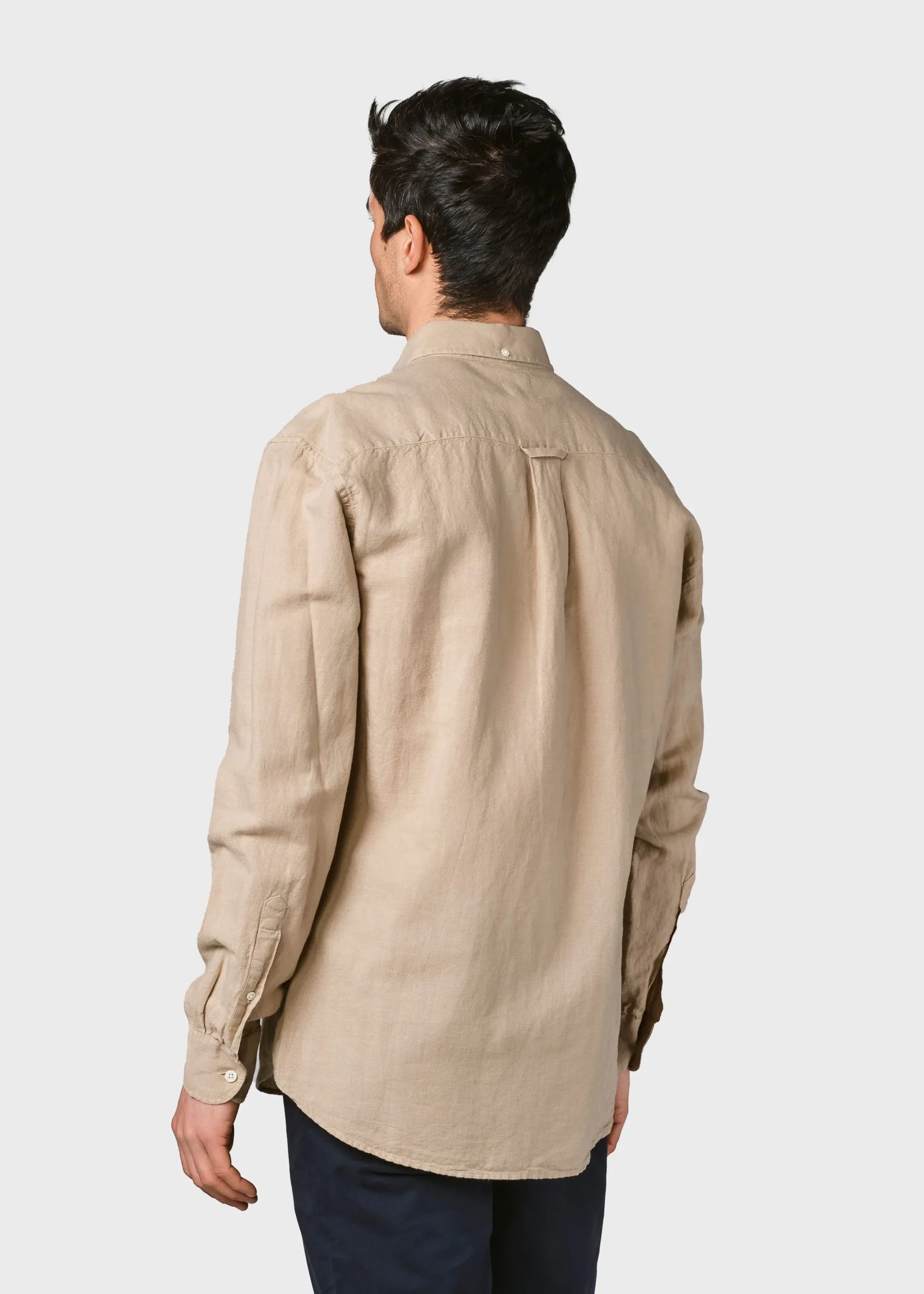 Klitmoller Collective Hemden-Benjamin linen shirt - Sand Bluemelange