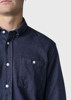 Klitmoller Collective Hemden-Benjamin lumber shirt - Navy MossGreen