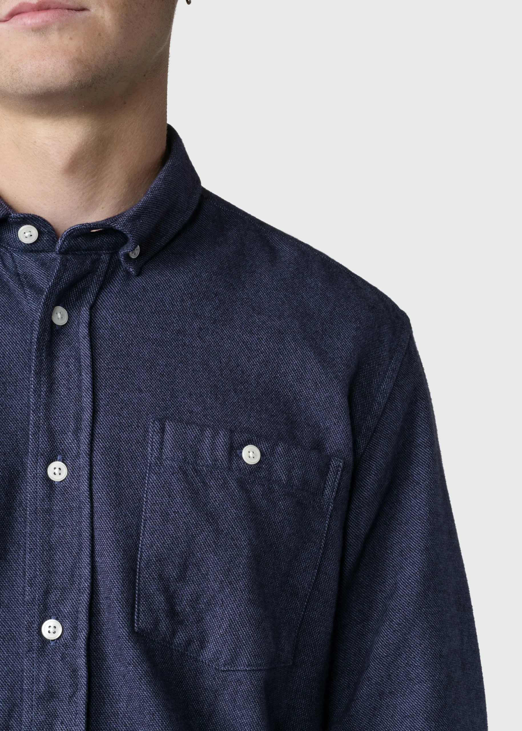 Klitmoller Collective Hemden-Benjamin lumber shirt - Navy MossGreen