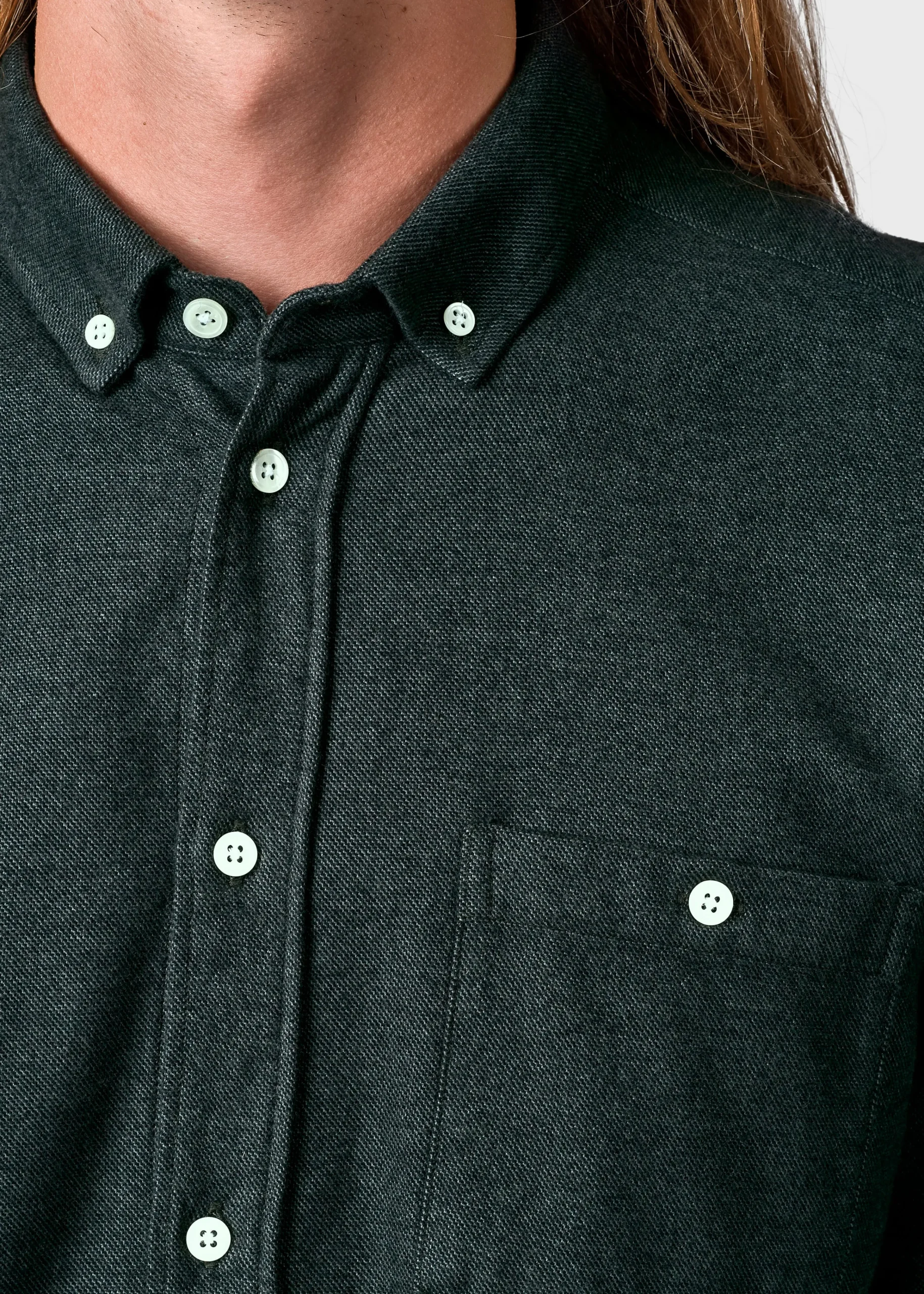 Klitmoller Collective Hemden-Benjamin lumber shirt - Olive MossGreen