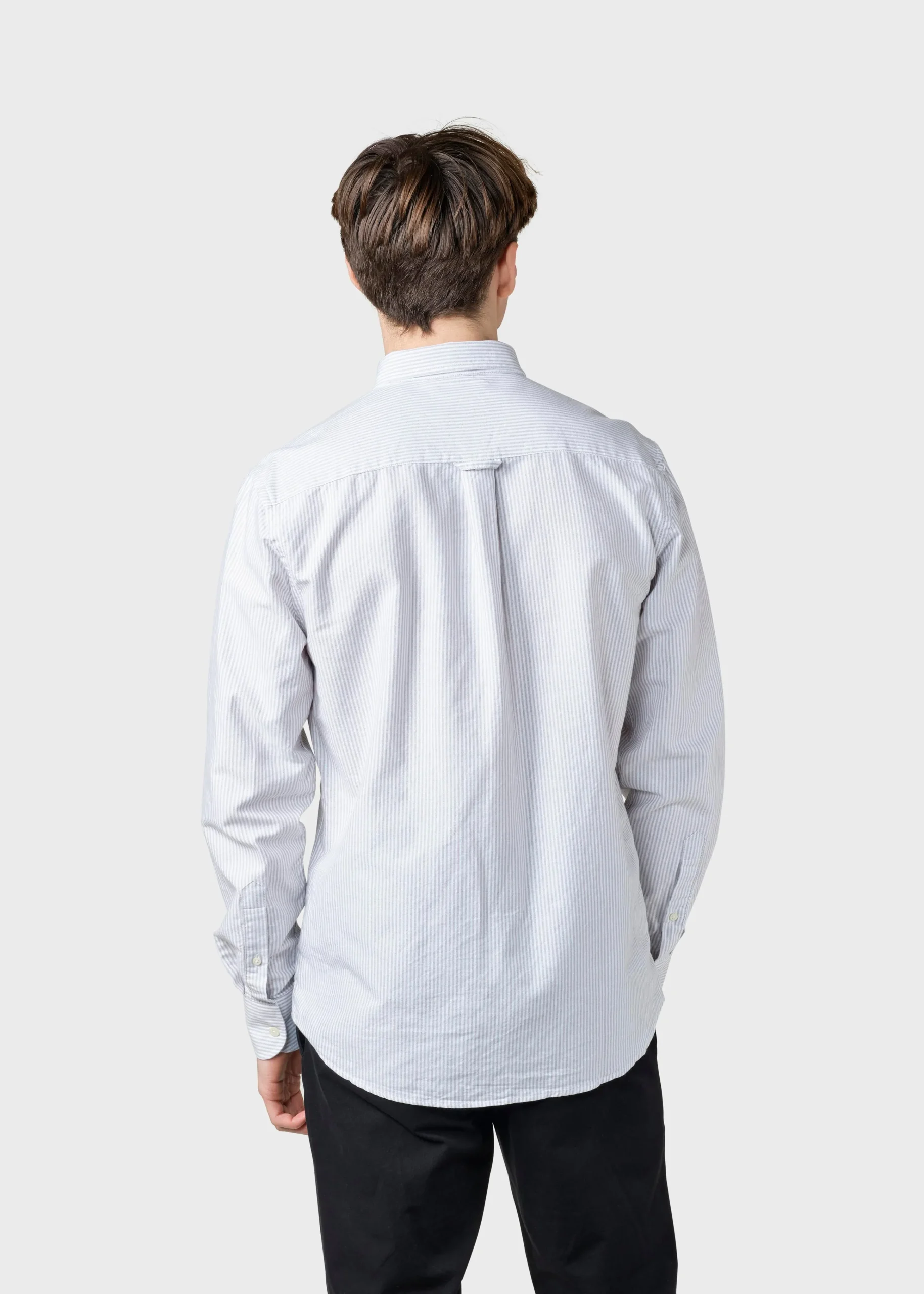 Klitmoller Collective Hemden-Benjamin striped shirt - White/sand