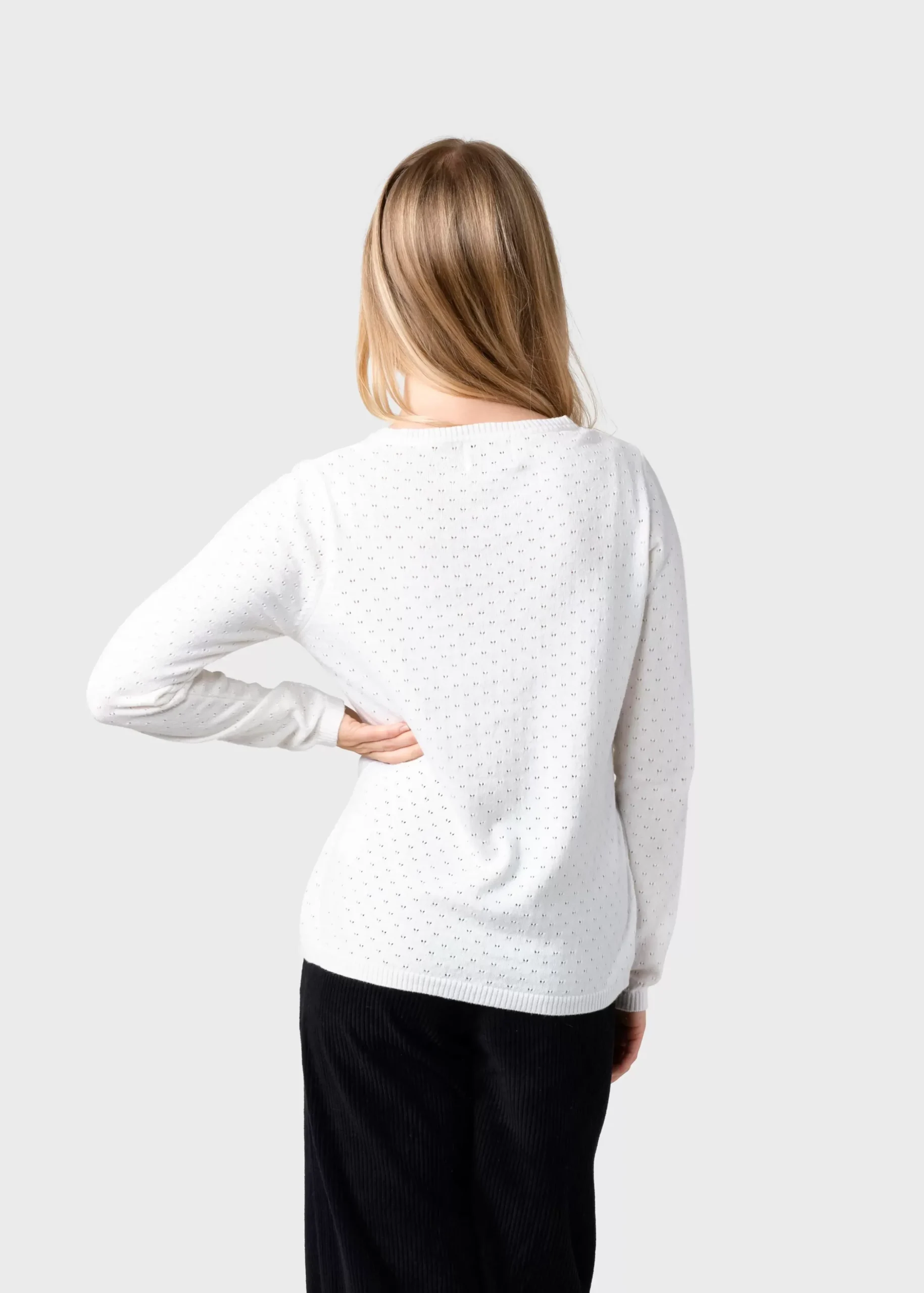 Klitmoller Collective Strick-Birla knit - Cream Black