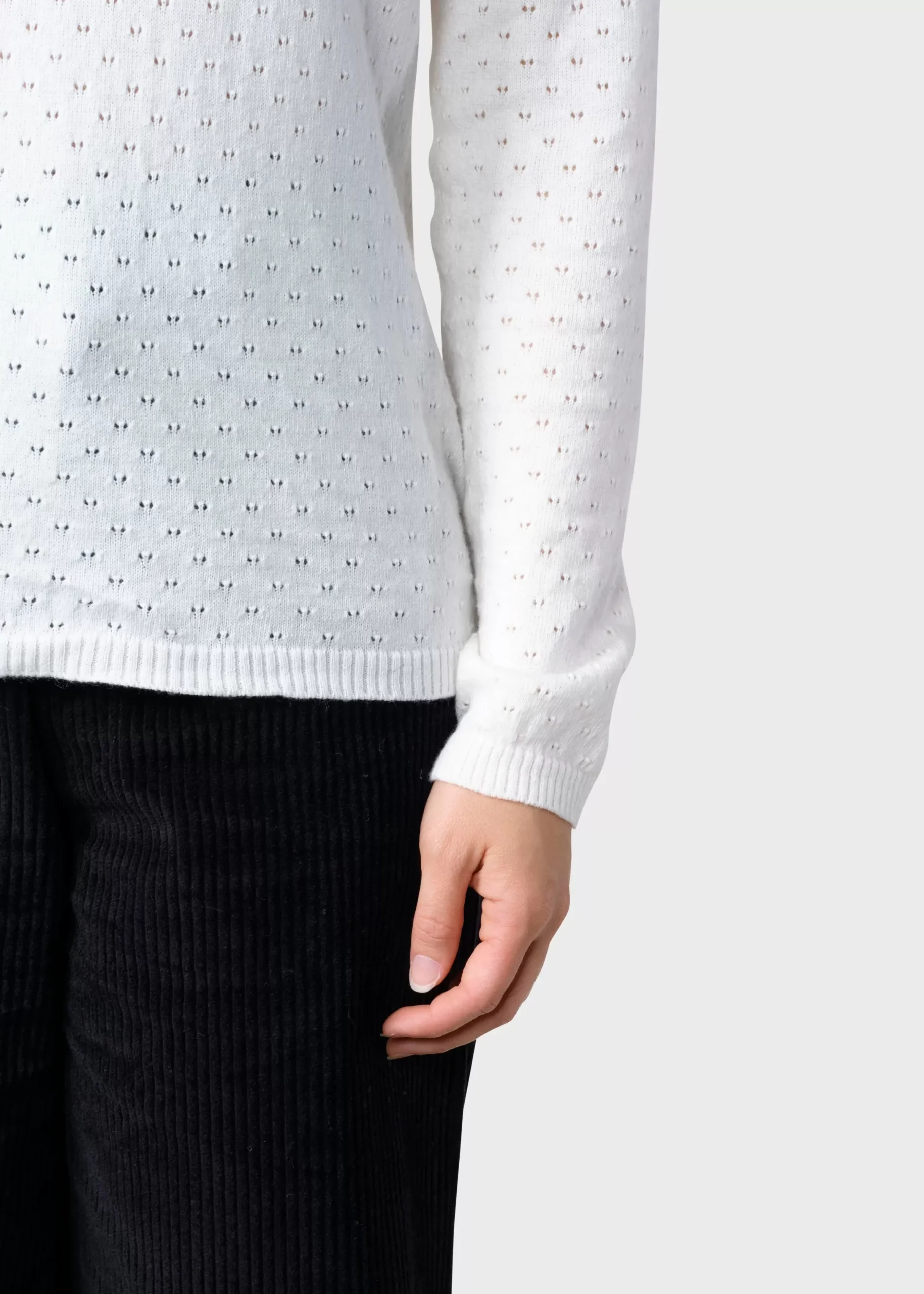 Klitmoller Collective Strick-Birla knit - Cream Black