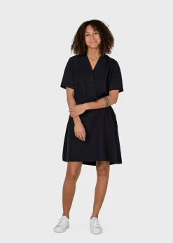 Klitmoller Collective Kleider-Bjørk dress - Black Skyblue