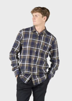 Klitmoller Collective Hemden-Bruce shirt - Olive/cream/navy
