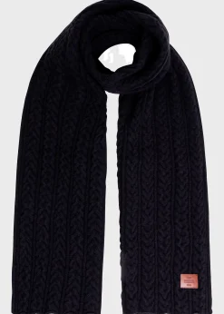 Klitmoller Collective Schals-Cable scarf - Black