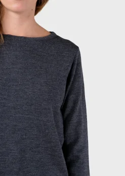 Klitmoller Collective Extra feine Merinowolle-Charlotte knit - Anthracite Olive