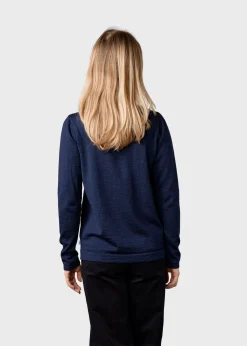 Klitmoller Collective Strick-Charlotte knit - Deep blue Olive