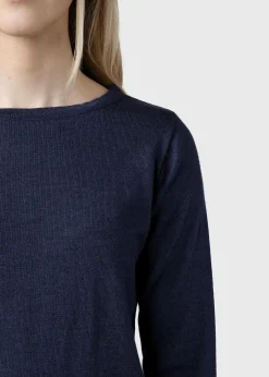 Klitmoller Collective Strick-Charlotte knit - Deep blue Olive