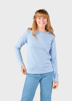 Klitmoller Collective Strick-Charlotte knit - Light blue Olive