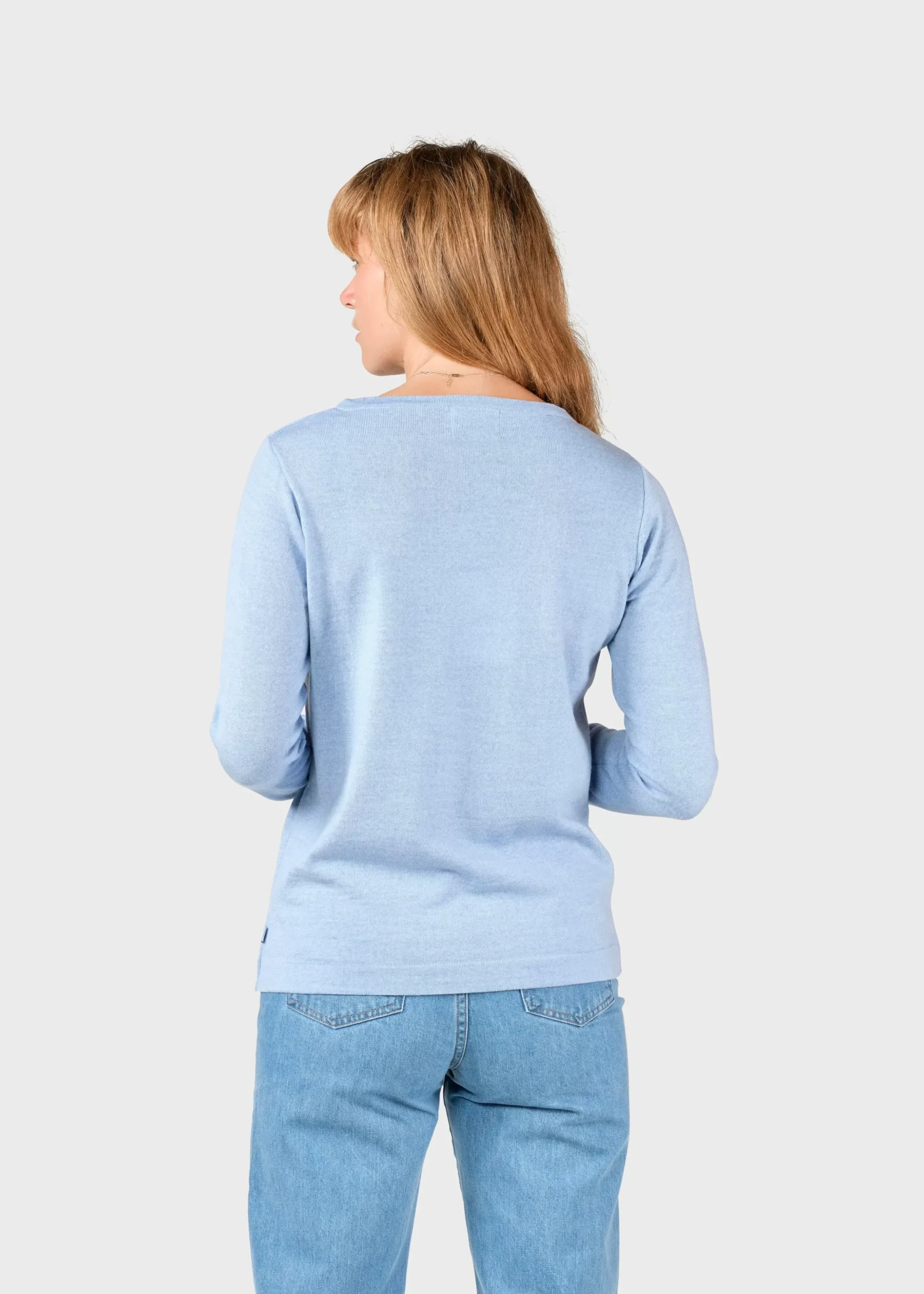 Klitmoller Collective Strick-Charlotte knit - Light blue Olive