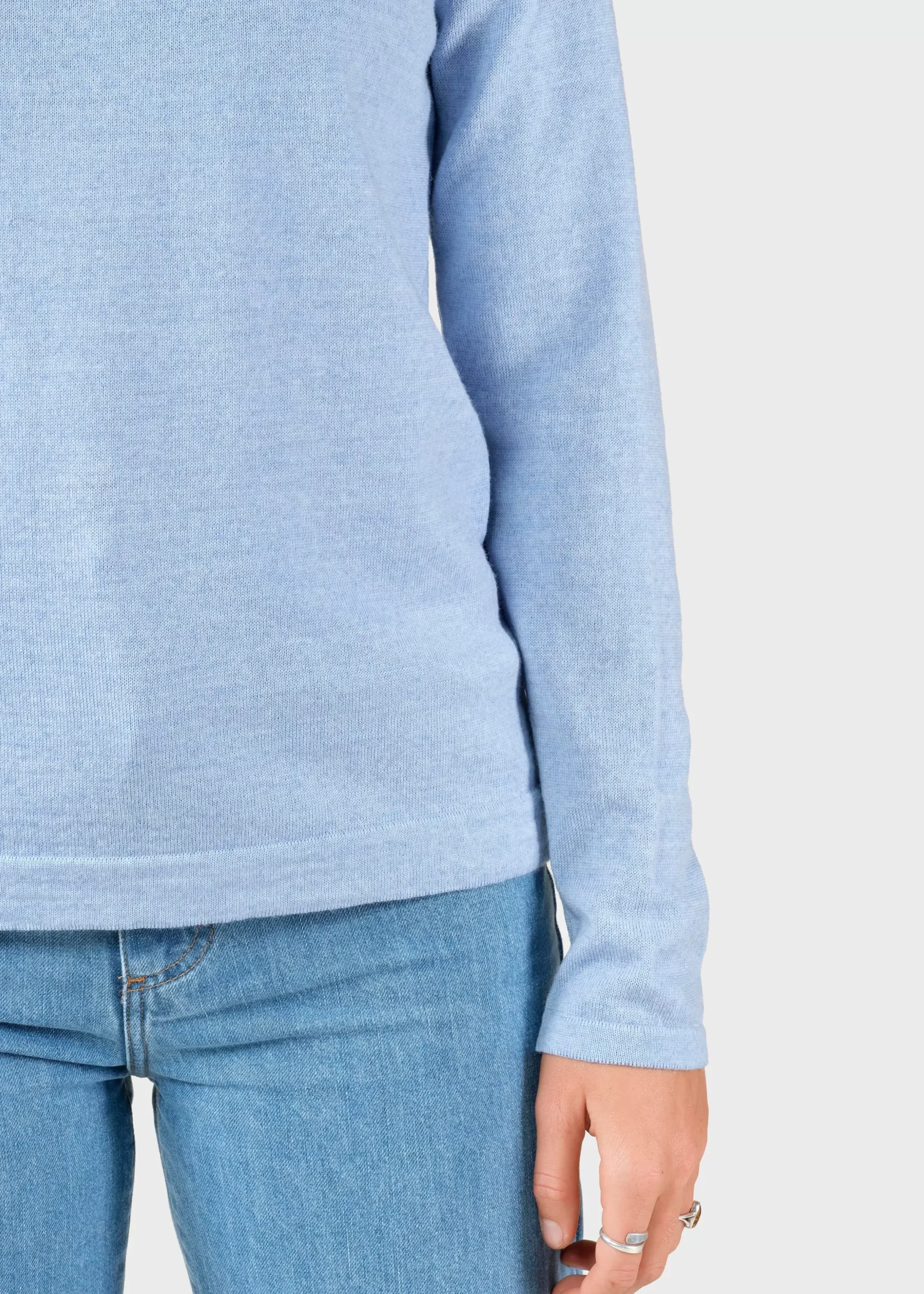Klitmoller Collective Strick-Charlotte knit - Light blue Olive