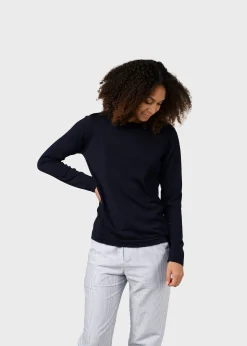 Klitmoller Collective Strick-Charlotte knit - Navy Olive