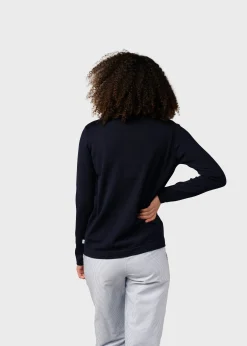 Klitmoller Collective Strick-Charlotte knit - Navy Olive