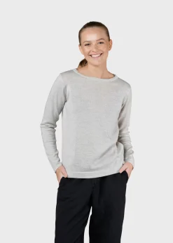 Klitmoller Collective Strick-Charlotte knit - Pastel grey Olive