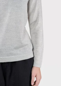 Klitmoller Collective Strick-Charlotte knit - Pastel grey Olive