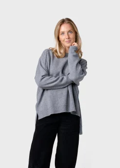 Klitmoller Collective Strick-Cirkeline knit - Light grey Black