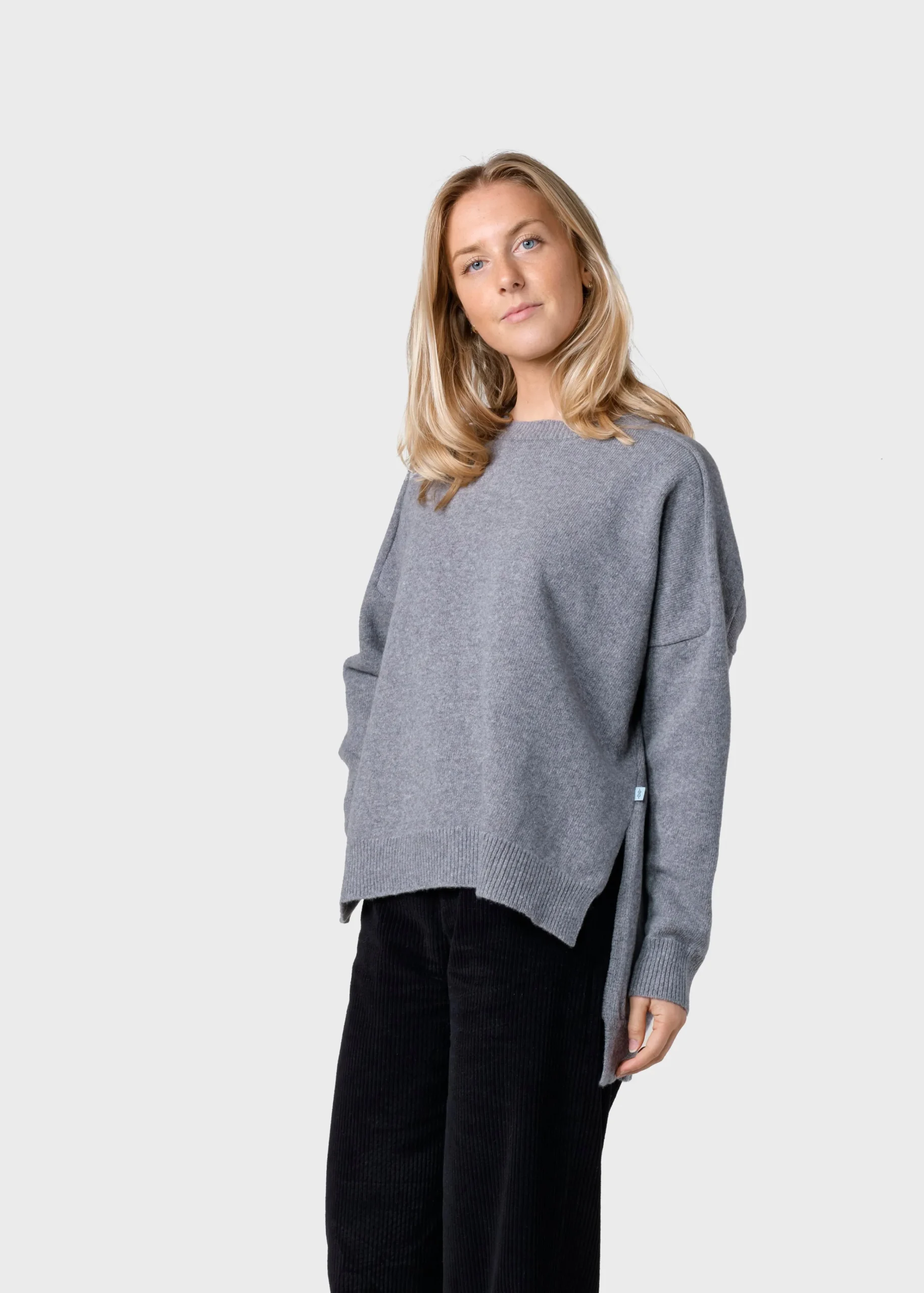 Klitmoller Collective Strick-Cirkeline knit - Light grey Black
