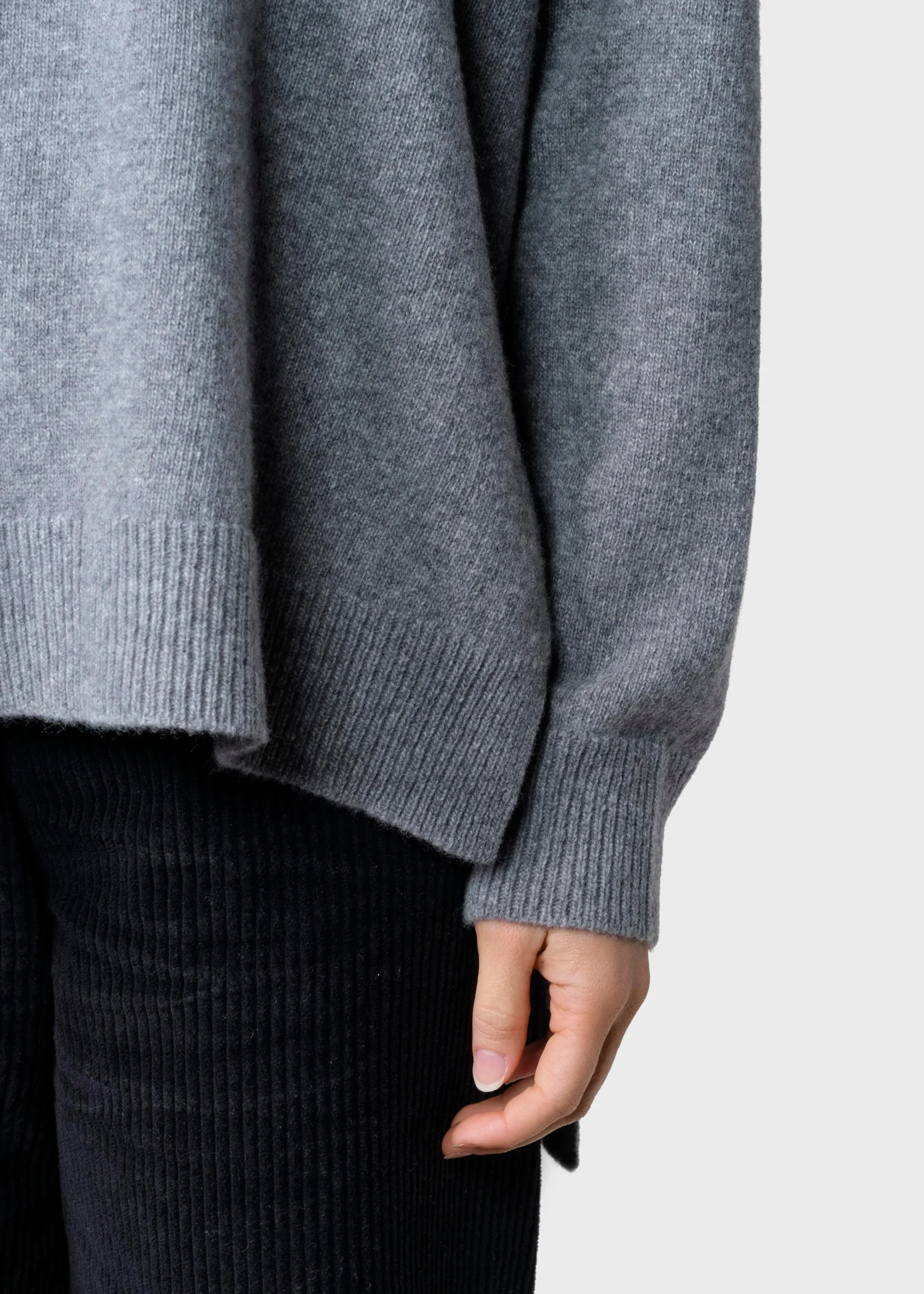 Klitmoller Collective Strick-Cirkeline knit - Light grey Black