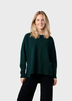 Klitmoller Collective Strick-Cirkeline knit - Moss Green Black
