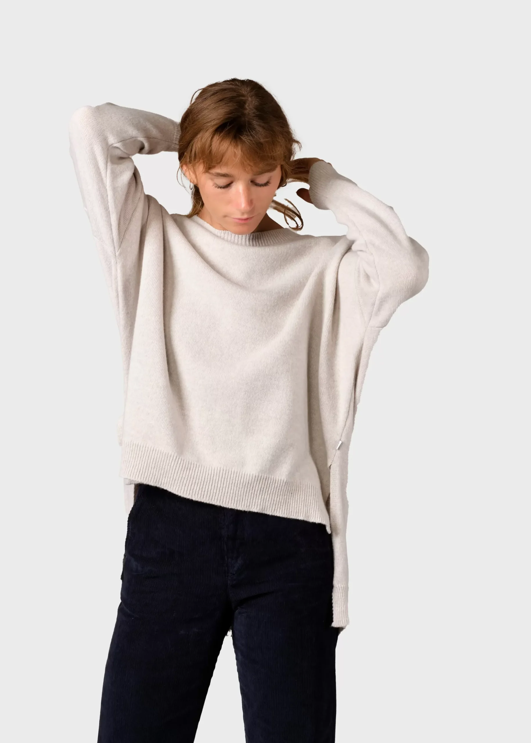 Klitmoller Collective Strick-Cirkeline knit - Pastel grey Black