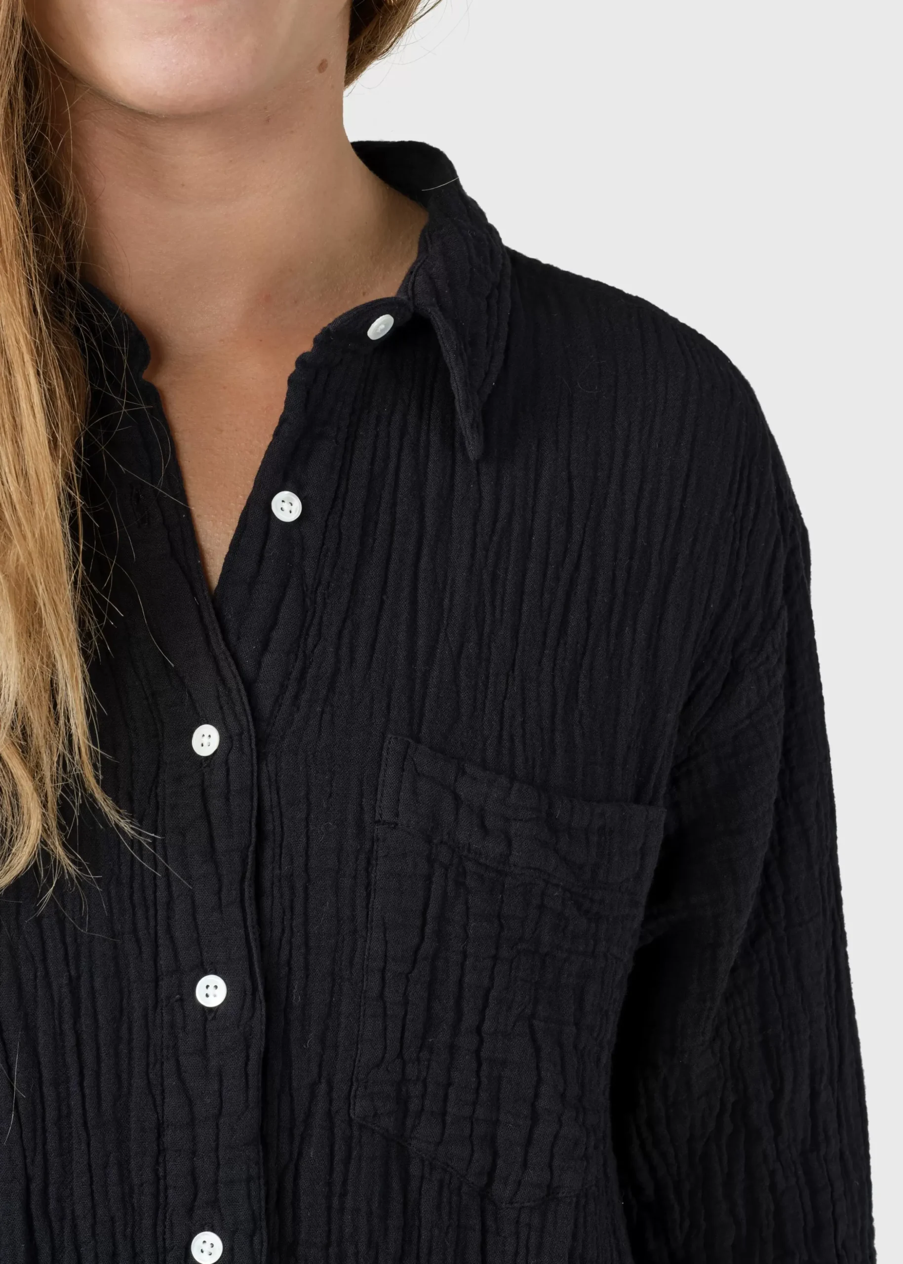 Klitmoller Collective Hemden-Dahlia shirt - Black Navy